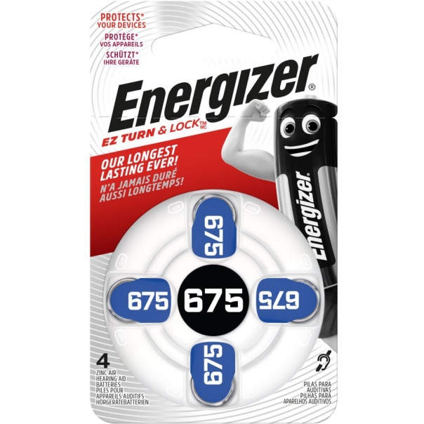 Bateria słuchowa ENERGIZER, 675, 4szt.