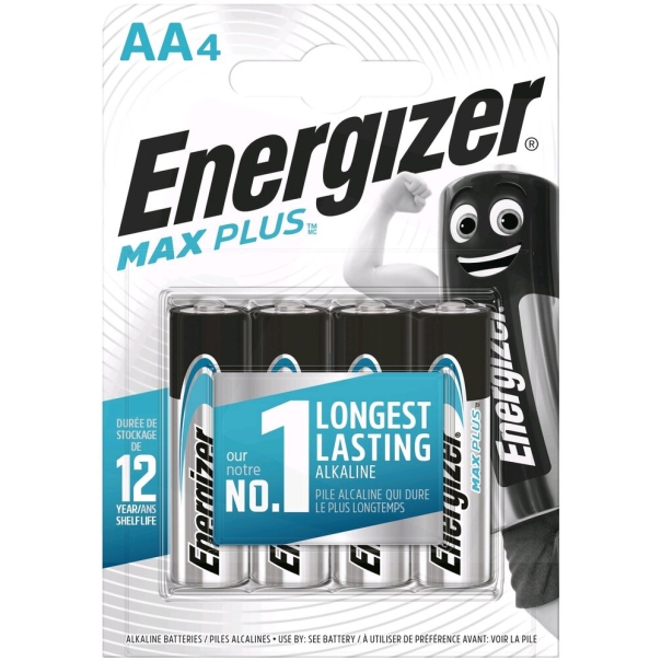 Bateria ENERGIZER Max Plus, AA, LR6, 1,5V, 4szt.
