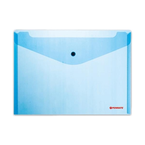 Teczka kopertowa na zatrzask A4 niebieska PP-231 TT6707 PENMATE