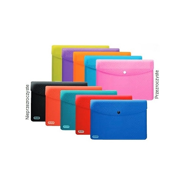 Teczka kopertowa DL na zatrzask (5) URBAN niebieska 400104462