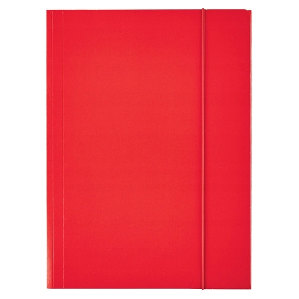 Teczka lakierowana z gumką A4 czerwona ESSELTE 13436