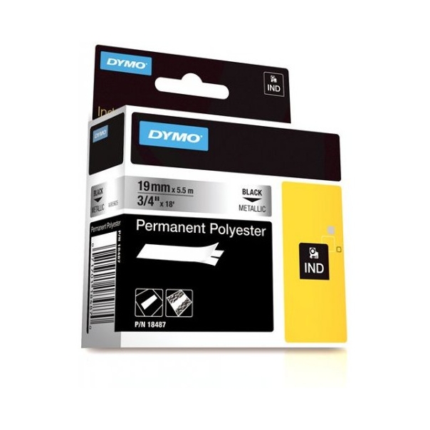 Taśma poliestrowa 19x5.5 metal 18487 DYMO