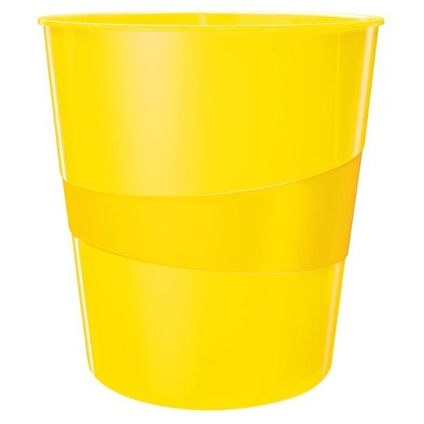 Kosz na śmieci 15L Leitz WOW, żółty 52781016