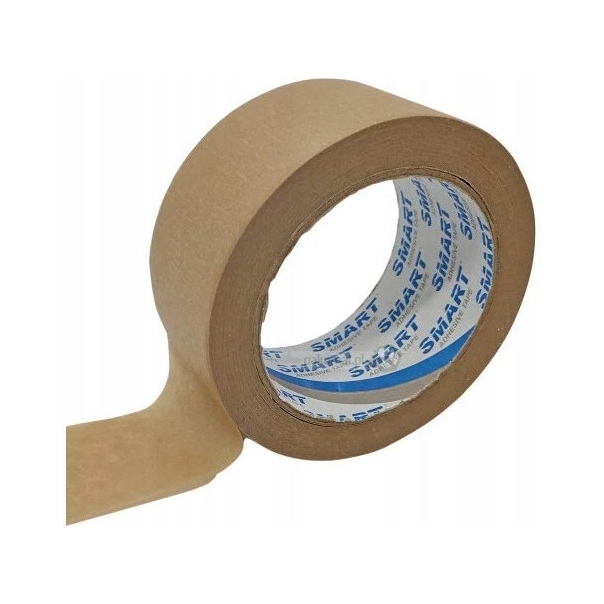 Taśma papierowa 48x50m KRAFT brązowa kauczuk SOLVENT SMART