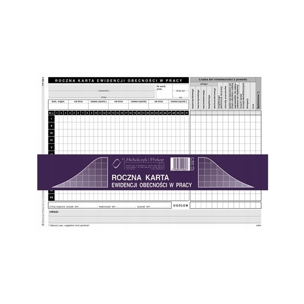 508-3 Roczna karta obec.A5a'50 Michalczyk i Prokop