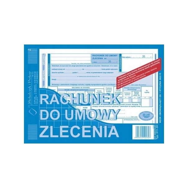 511-3H Rachunek do umowy zlecenia A5 Michalczyk i Prokop