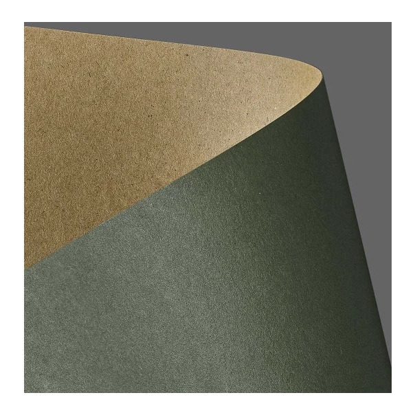 Karton ozdobny KRAFT zielony 275g. (20ark.) 204414 Galeria Papieru