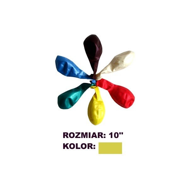 Balony 10` METALIK złote (100) FIORELLO 170-1568