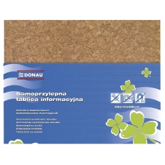 Tablica informacyjna DONAU, 58x46cm, samoprzylepna, brązowa