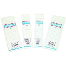 Etykiety samoprzylepne do segregatora DONAU, 54x153mm, jednostronne, 20szt.