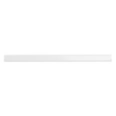 Listwa zaciskająca DONAU, PVC, A4, 8mm, do 80 kartek, biała