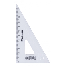 Ekierka DONAU, mała, 12cm, 60°, transparentna