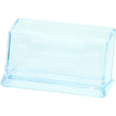 Stojak na wizytówki DONAU, polistyren, przeźroczysty