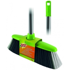 Szczotka SCOTCH BRITE™, z trzonkiem, zielono-srebrna