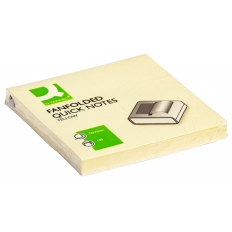 Bloczek samop. Q-CONNECT, typu Z, 76x76mm, 1x100 kart., jasnożółty