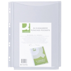 Koszulki na katalogi Q-CONNECT, PVC, A4, krystal, 150mikr., 5szt.