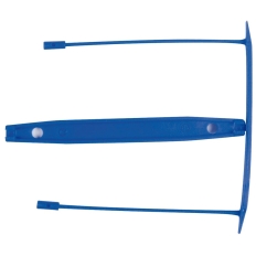 Klipsy archiwizacyjne Q-CONNECT E-Clip, grubość pliku max. 7cm, niebieski