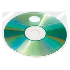 Kieszeń samoprzylepna Q-CONNECT, na 2-4 płyty CD/DVD, 127x127mm, 10szt.