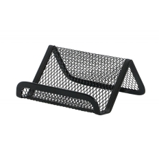 Stojak na wizytówki Q-CONNECT Office Set, metalowy, czarny