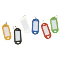 Zawieszki na klucze Q-CONNECT, 50x22mm, 100szt., niebieskie