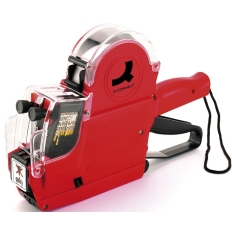 Metkownica Q-CONNECT, dwurzędowa, 10 znaków, czerwona