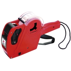 Metkownica Q-CONNECT, jednorzędowa, 8 znaków, czerwona