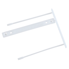 Klipsy archiwizacyjne Q-CONNECT Z-Clip, grubość pliku max. 7cm, biały