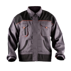 Kurtka ekon. Jack (BE-01-002), bawełna/poliester, rozm. 52, szaro-pomarańczowy