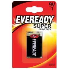 Bateria EVEREADY Super Heavy Duty, E, 6F22,9V