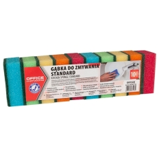 Gąbka do zmywania OFFICE PRODUCTS Standard, 10szt., mix kolorów