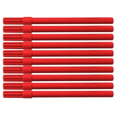 Flamaster biurowy OFFICE PRODUCTS, 10szt., czerwony