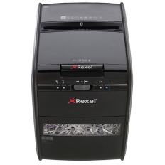 Niszczarka automatyczna REXEL Auto+ 80X, konfetti, P-3, 80 kart., 20l, karty kredytowe, czarna