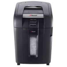 Niszczarka automatyczna REXEL Auto+ 500X, konfetti, P-4, 500 kart., 80l, karty kredytowe/CD, czarna