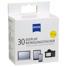 Chusteczki do czyszczenia ekranów, tabletów i laptopów ZEISS, 30 szt., białe