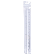 Linijka z uchwytem DONAU, 30cm, zawieszka, transparentna