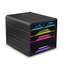 Zestaw 5 szufladek CEP Smoove, czarny/mix kolorów