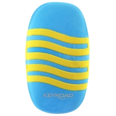 Gumka uniwersalna KEYROAD Wave, pakowane na displayu, mix kolorów