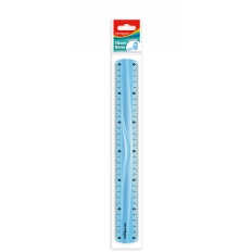 Linijka KEYROAD, 30cm, elastyczna, zawieszka, mix kolorów