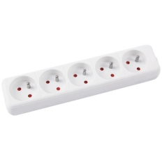 Przedłużacz OFFICE PRODUCTS, 5 gniazd, 3m, z uziemieniem, biały