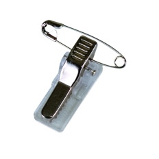 Klipsy do identyfikatorów OFFICE PRODUCTS, z agrafką, 12x30x16mm, 100szt.