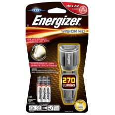 Latarka ENERGIZER Metal Vision HD + 3szt. baterii AAA, srebrna