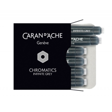 Naboje CARAN D'ACHE Chromatics Infinite Gray, 6szt., szare