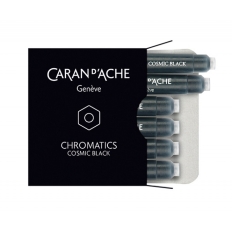 Naboje CARAN D'ACHE Chromatics Cosmic Black, 6szt., czarne