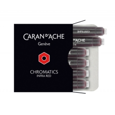 Naboje CARAN D'ACHE Chromatics Infra Red, 6szt., czerwone