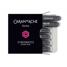 Naboje CARAN D'ACHE Chromatics Divine Pink, 6szt., różowe