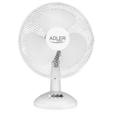 Wentylator ADLER AD 7303, biurkowy, śr. 30cm, 70W, biały
