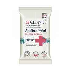 Chusteczki odświeżające CLEANIC Antybacterial, 24szt.