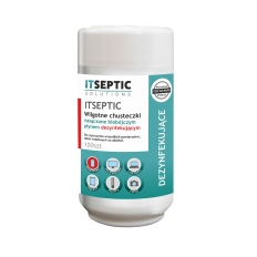 Chusteczki czyszcząco-dezynfekujące ITSEPTIC, mała tuba, 100szt.