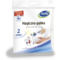 Magiczna gąbka STELLA, 2 szt., biały + niebieski