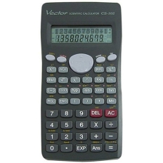 Kalkulator naukowy VECTOR KAV CS-102, 244 funkcji, 84x154mm,czarny